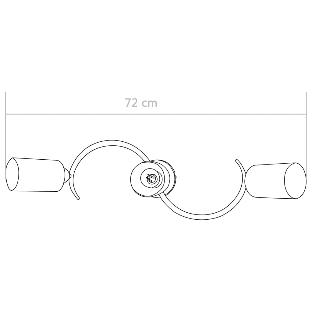 Plafondlamp met keramieke cilindervormige kappen 3xE14 wit