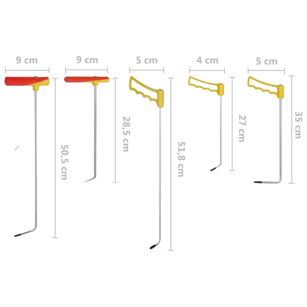 5-delige Uitdeukset zonder overspuiten verenstaal