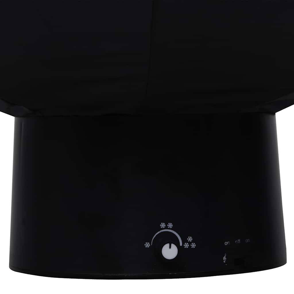 Kerstboom sneeuwend met paraplubasis 75 cm PVC zwart