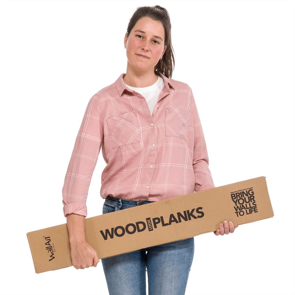 Planken hout-look schuurhout eiken houtskoolzwart