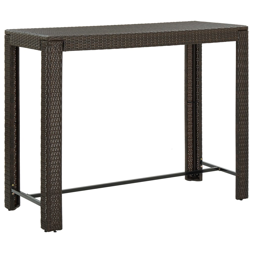 Tuinbartafel 40,5X60,5X0,5 Cm Poly Rattan 140.5 x 60.5 x 110.5 cm Bruin