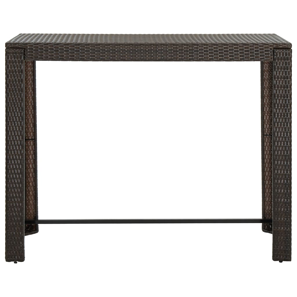 Tuinbartafel 40,5X60,5X0,5 Cm Poly Rattan 140.5 x 60.5 x 110.5 cm Bruin