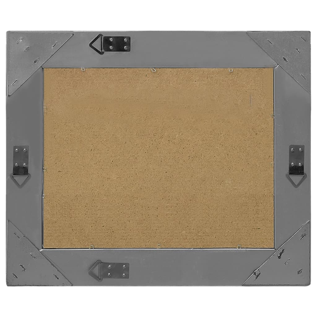 Wandspiegel barok stijl 50x40 cm zwart