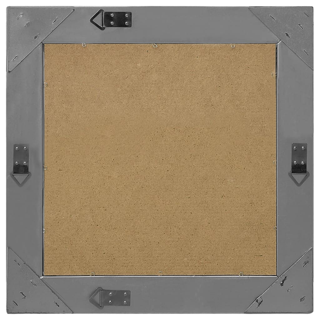 Wandspiegel barok stijl 50x50 cm zwart