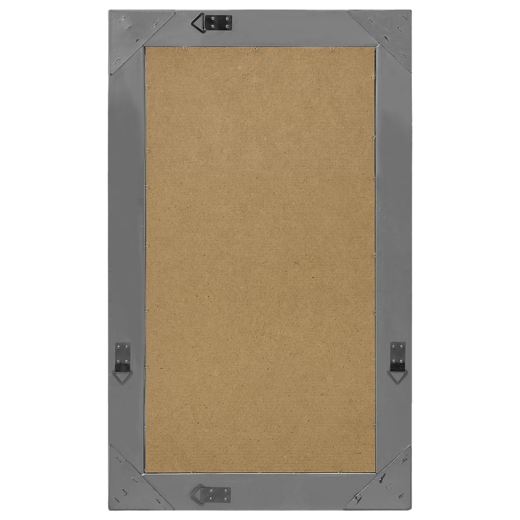 Wandspiegel barok stijl 50x80 cm zwart