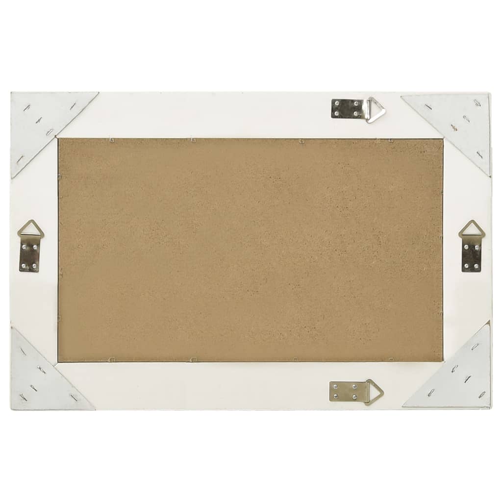 Wandspiegel barok stijl 60x40 cm wit