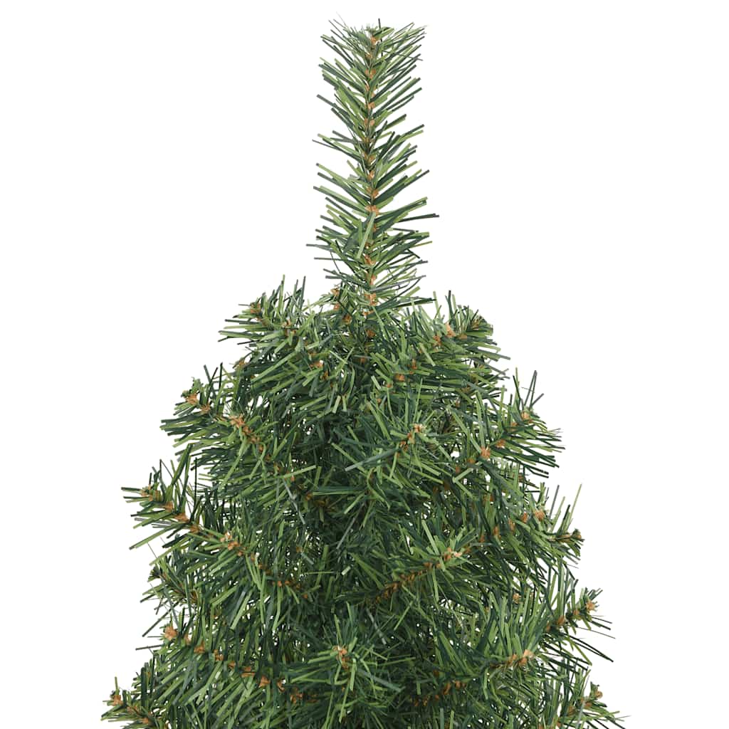 Kunstkerstboom met standaard smal 150 cm PVC groen