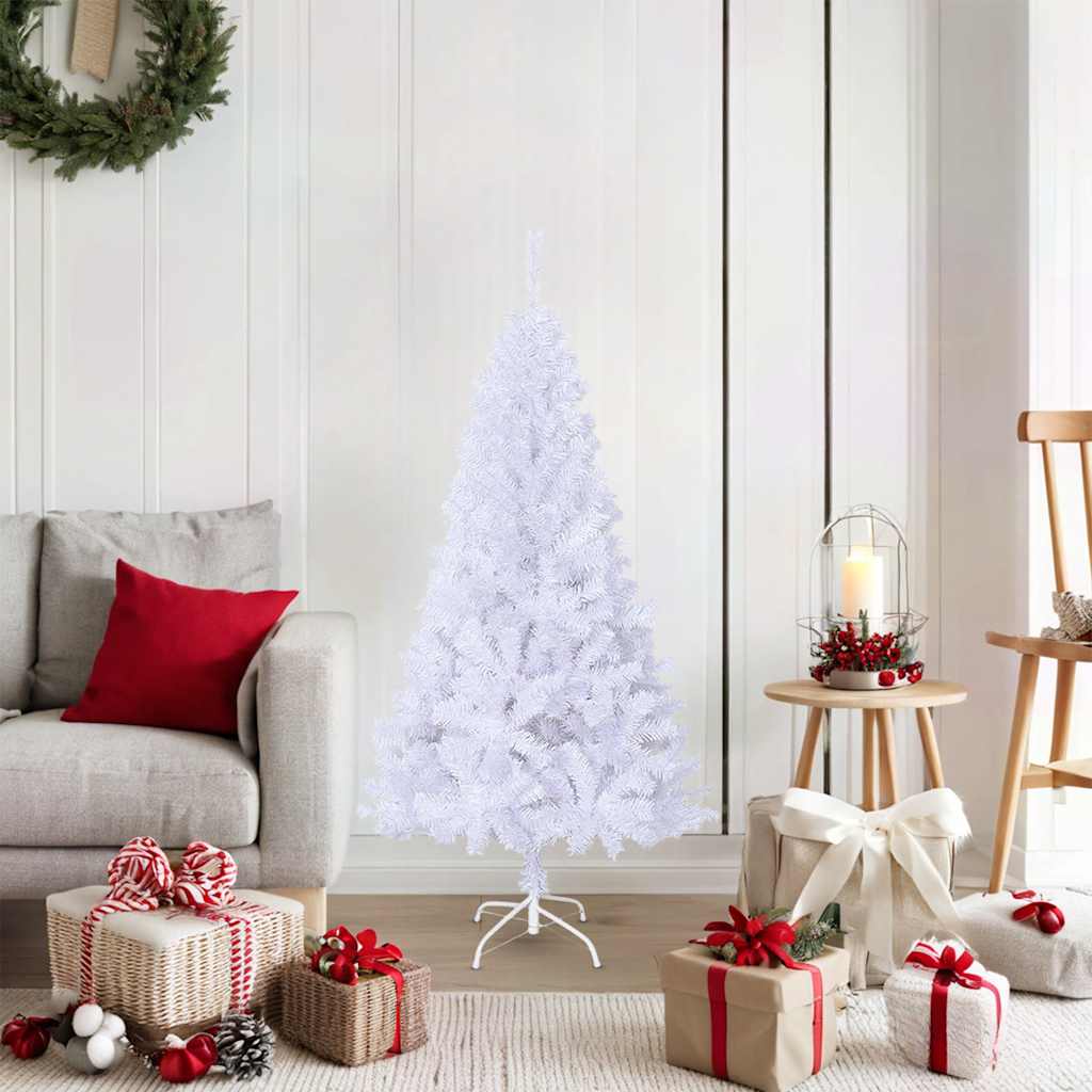 Kunstkerstboom met dikke takken 150 cm PVC wit