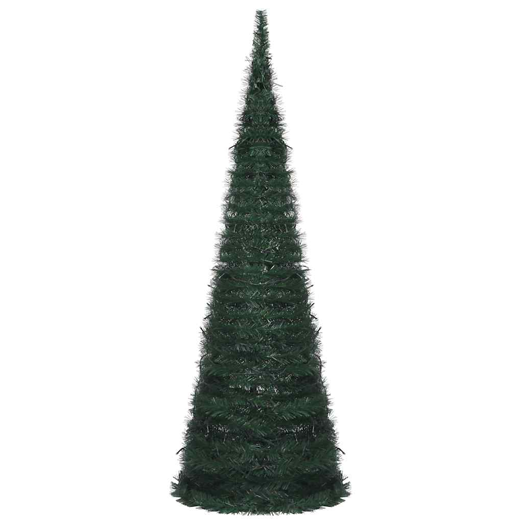 Kunstkerstboom met verlichting pop-up 180 cm groen