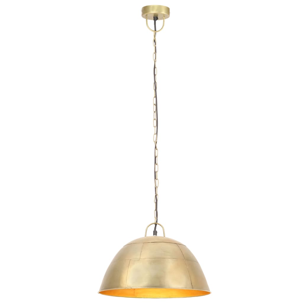 Hanglamp industrieel vintage rond 25 W E27 41 cm messingkleurig