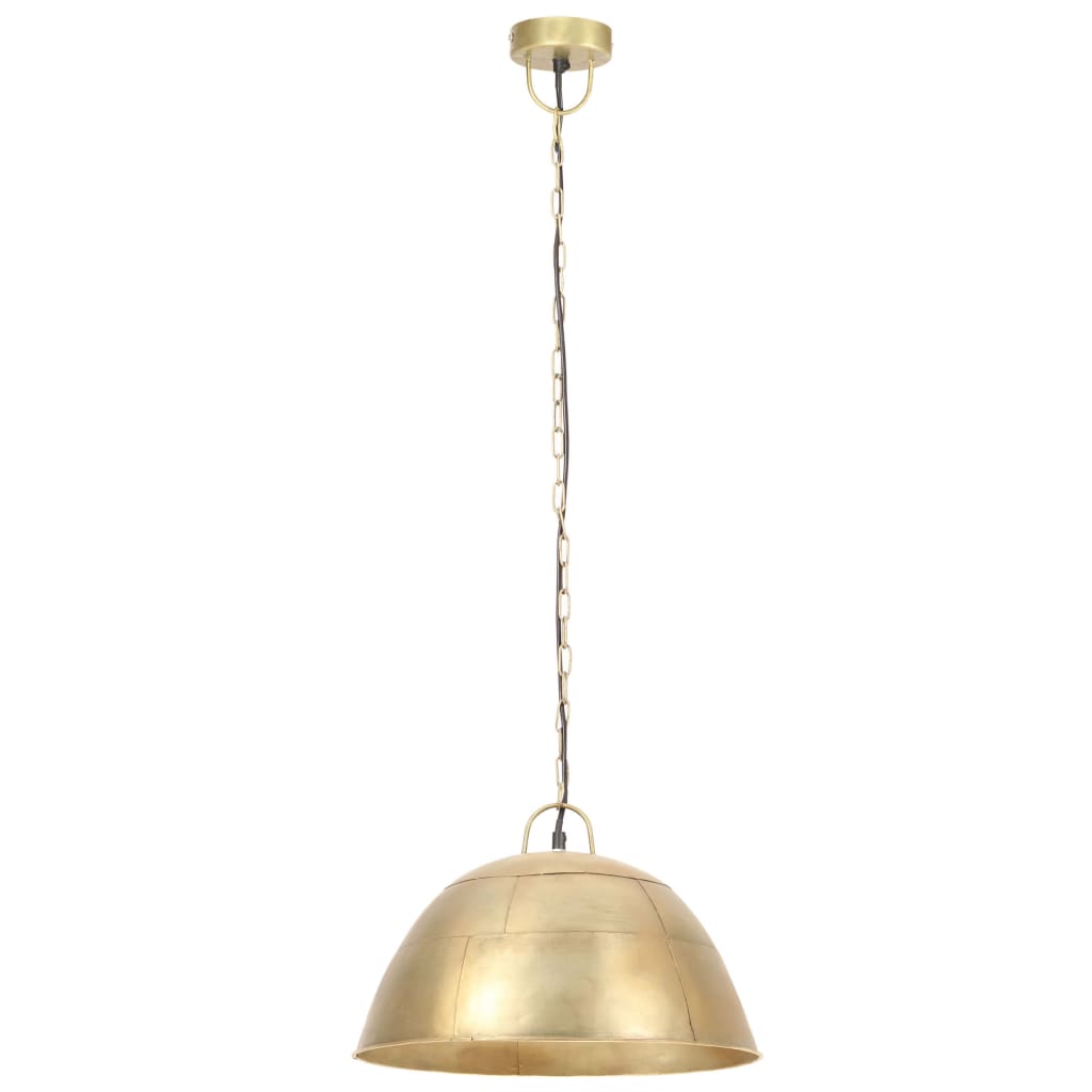 Hanglamp industrieel vintage rond 25 W E27 41 cm messingkleurig