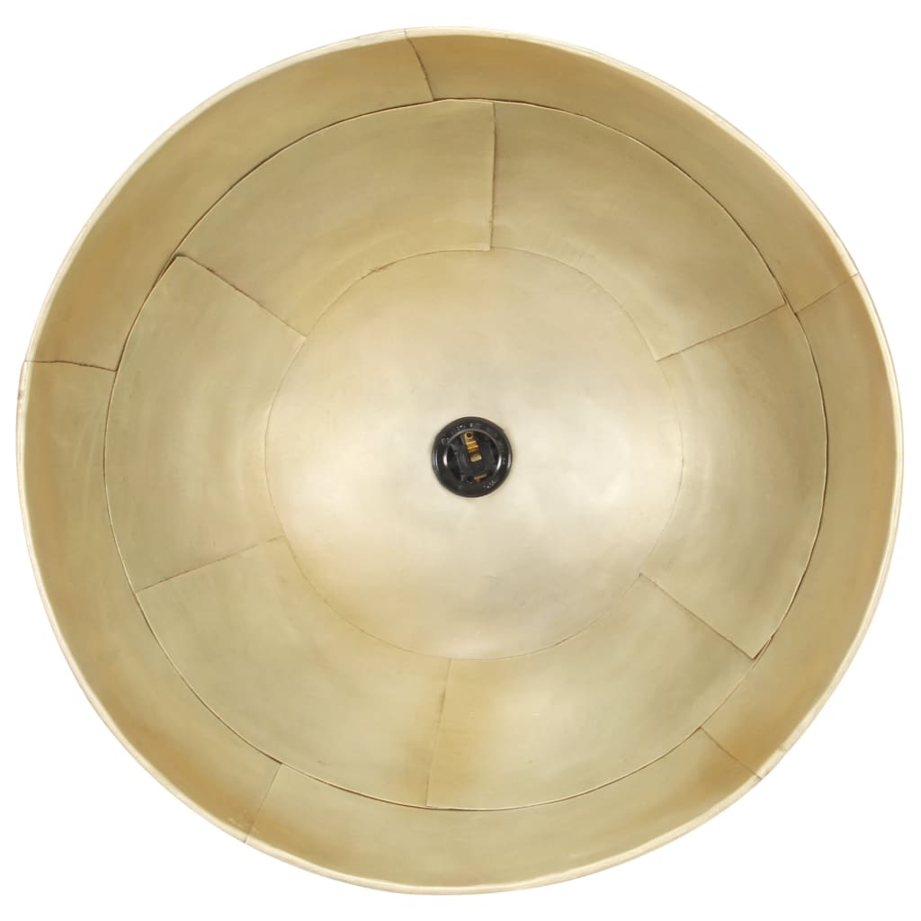 Hanglamp industrieel vintage rond 25 W E27 41 cm messingkleurig