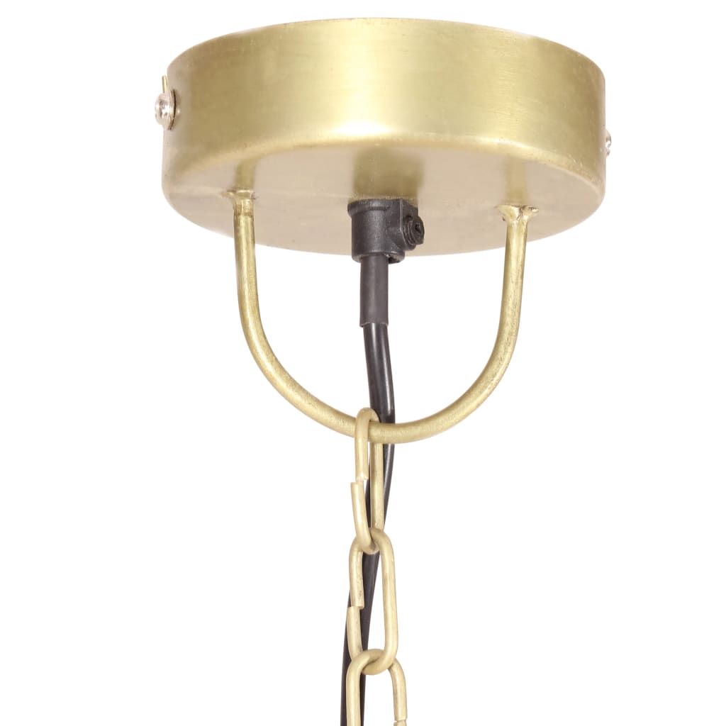 Hanglamp industrieel rond 25 W E27 32 cm messingkleurig