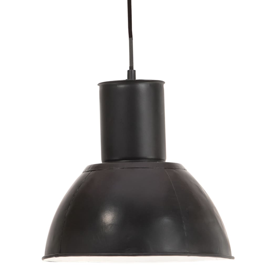 Hanglamp rond 25 W E27 28,5 cm zwart