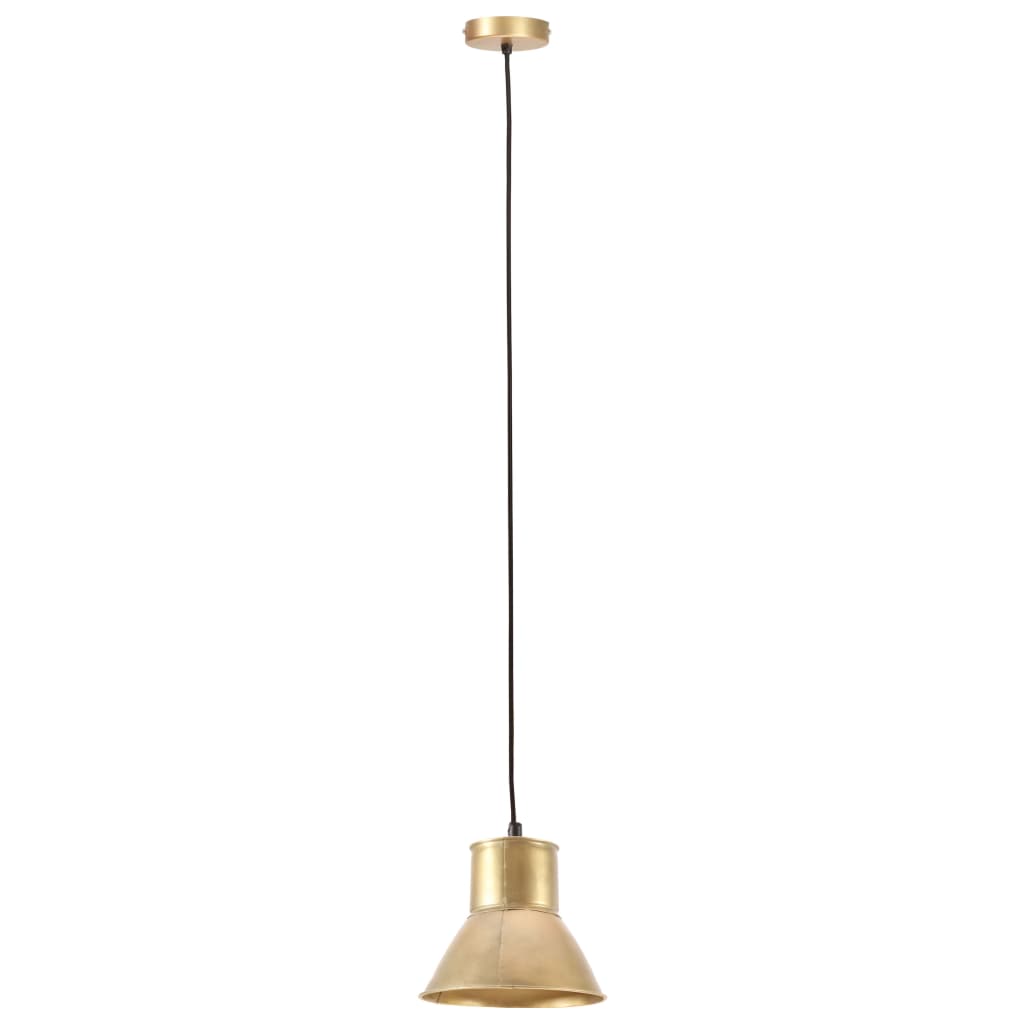 Hanglamp rond 25 W E27 17 cm messingkleurig