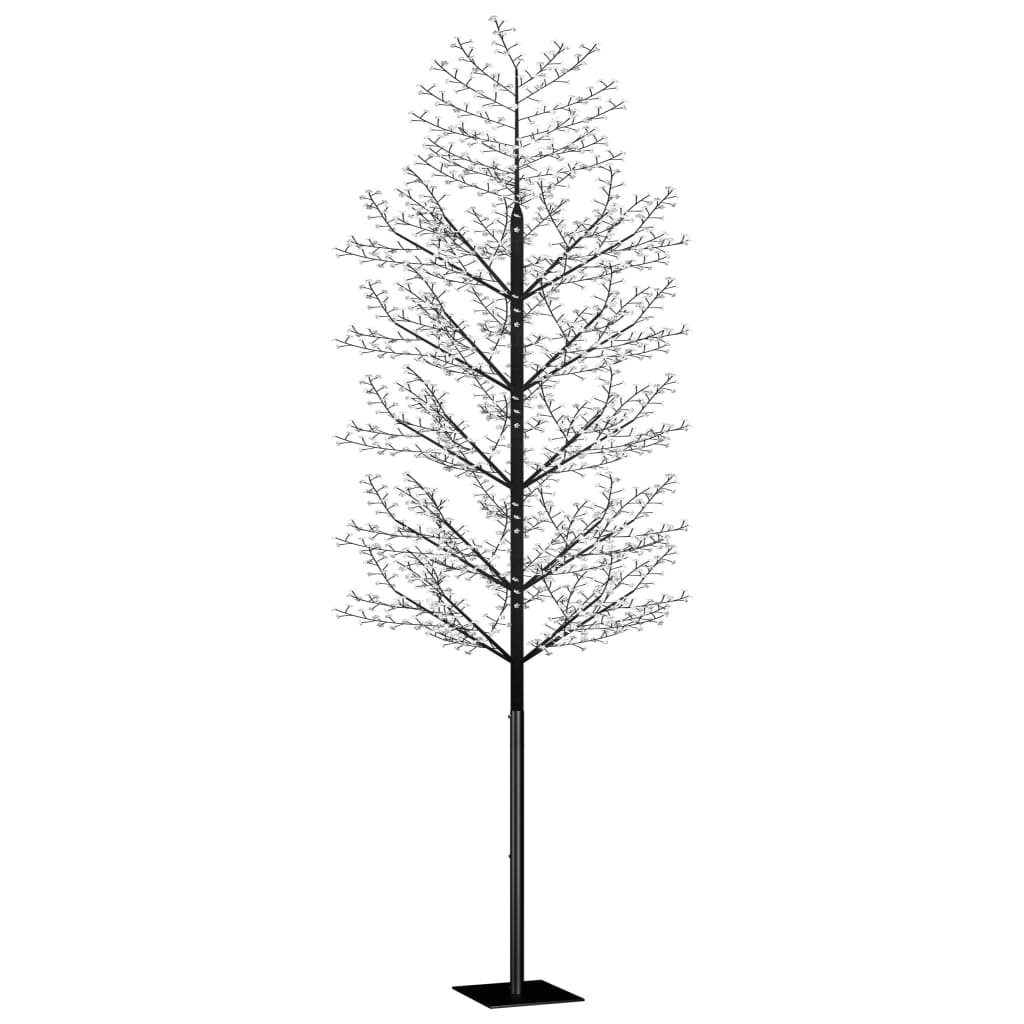 Kerstboom 2000 LED's koudwit licht kersenbloesem 500 cm