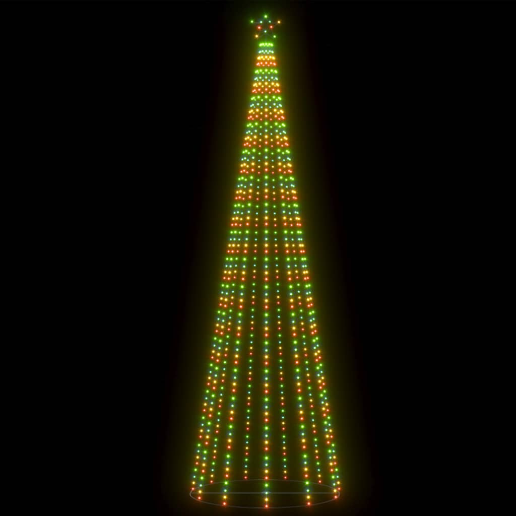 Kegelkerstboom 752 Meerkleurige Led's 160X500 Cm 500 x 160 cm Multikleur