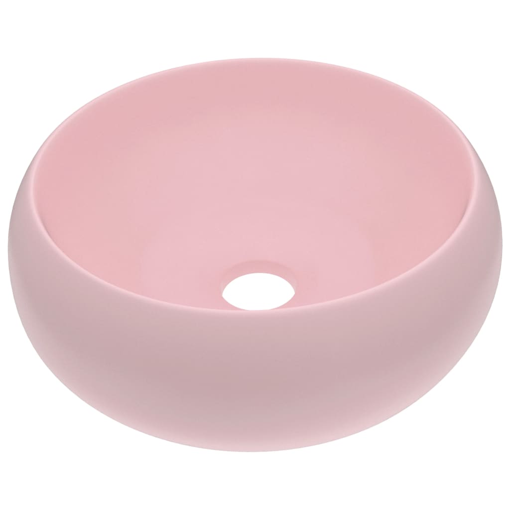 Wastafel Rond 40X15 Cm Keramiek Matroze matte pink