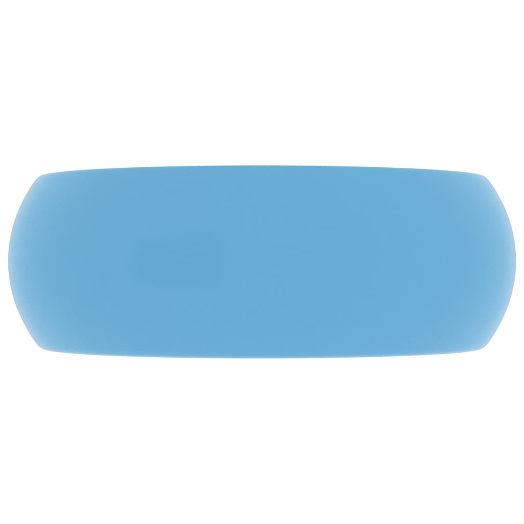 Wastafel Rond 40X15 Cm Keramiek Mat Lichtblauw matte light blue