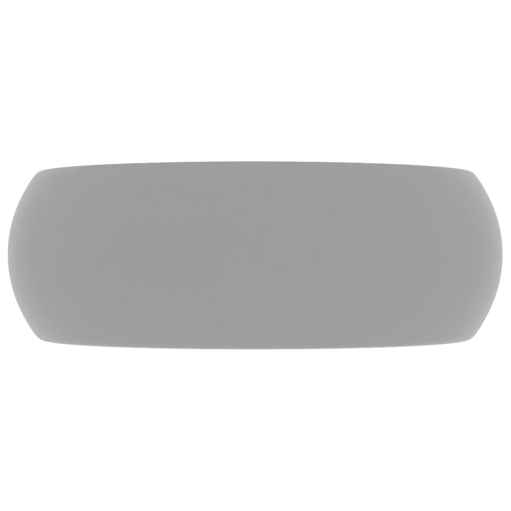 Wastafel Rond 40X15 Cm Keramiek Mat Lichtgrijs matte light grey