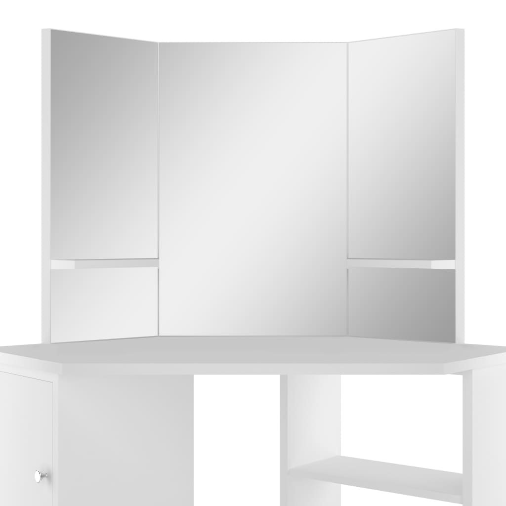 Kaptafel Hoekmodel Wit