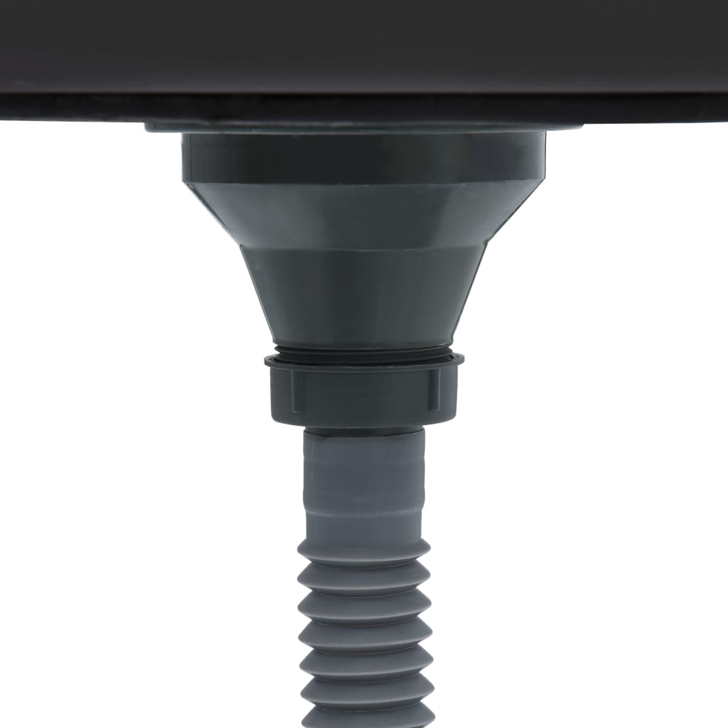 Gootsteen Met Afvoerset 600X500X155 Mm Roestvrij Staal Zilver 500 x 600 x 155 mm