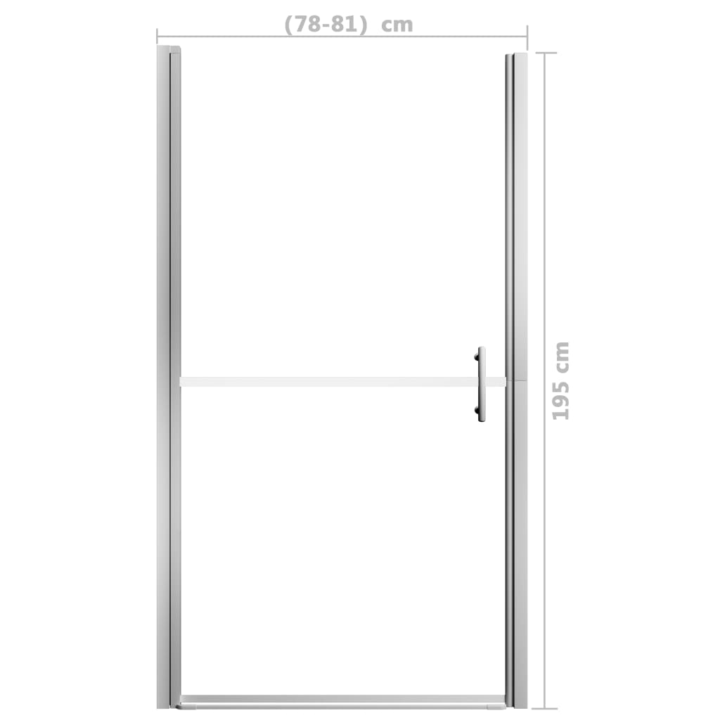 Douchedeur Mat 81X195 Cm Gehard Glas 81 x 195 cm