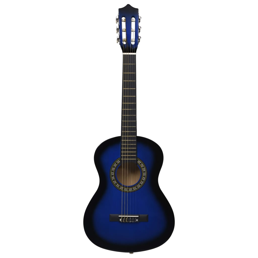 Gitaar Klassiek Beginner Kinderen Met Tas 1/2 34&quot; Blauw