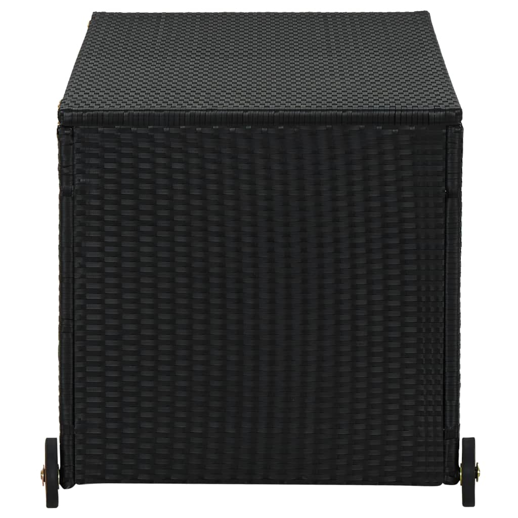 Tuinbox 120X65X61 Cm Poly Rattan Zwart