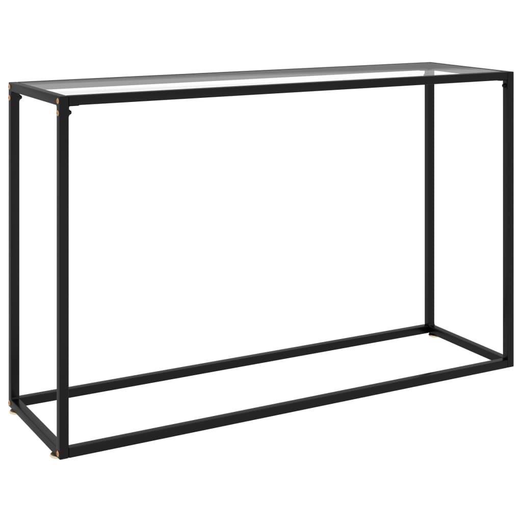 Wandtafel 120x35x75 cm gehard glas transparant