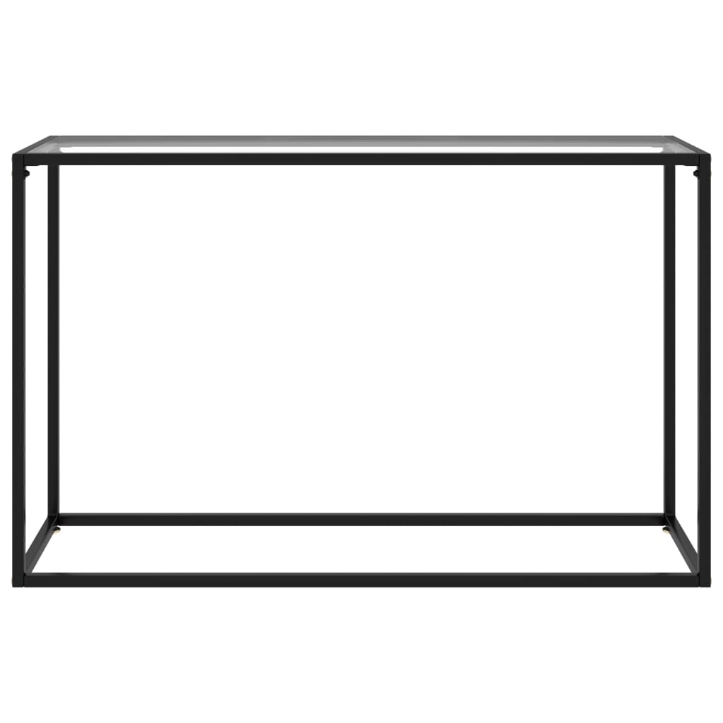 Wandtafel 120x35x75 cm gehard glas transparant