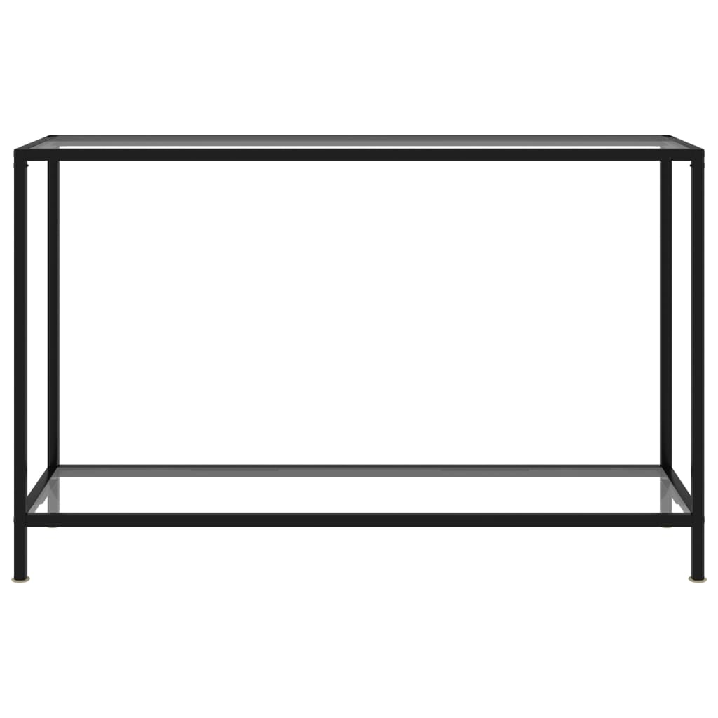 Wandtafel 120x35x75 cm gehard glas transparant