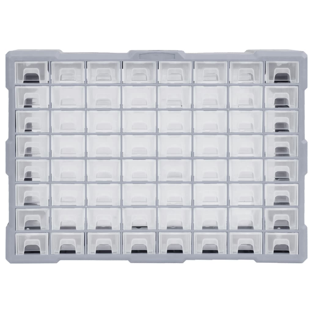 Organiser Met 52X6X37,5 Cm 64 lades Grijs