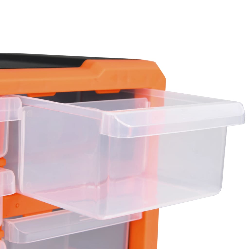 Organiser Met 49X6X25,5 Cm 22 lades Oranje en zwart