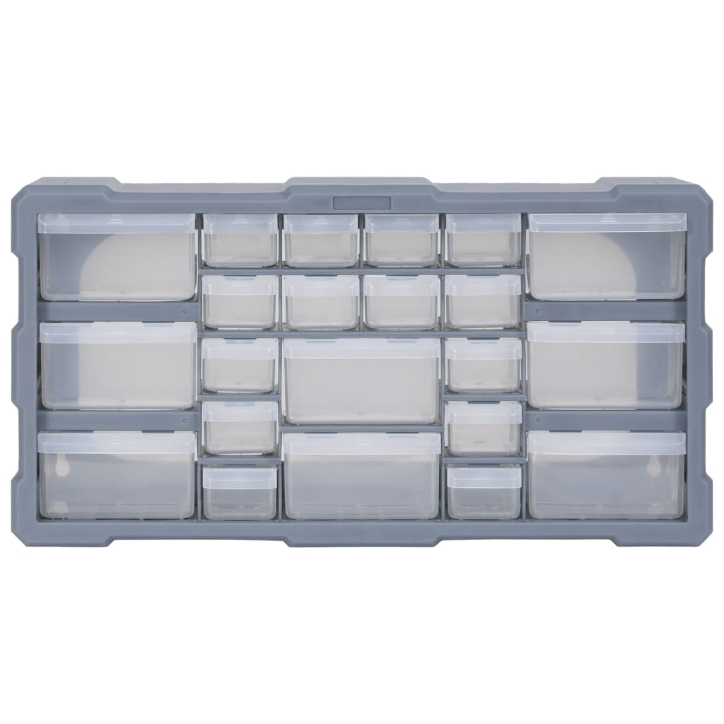 Organiser Met 49X6X25,5 Cm 22 lades Grijs