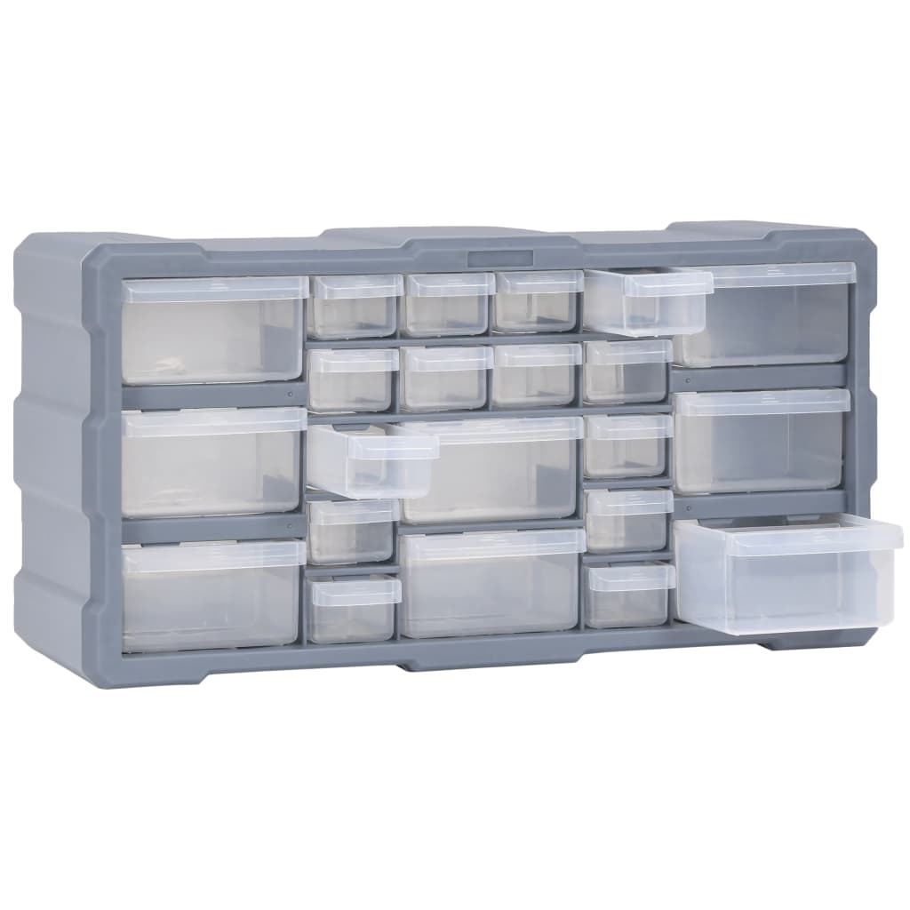 Organiser Met 49X6X25,5 Cm 22 lades Grijs