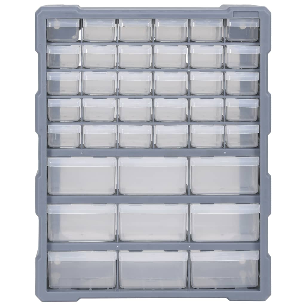 Organiser Met 38X6X47 Cm 39 lades Grijs