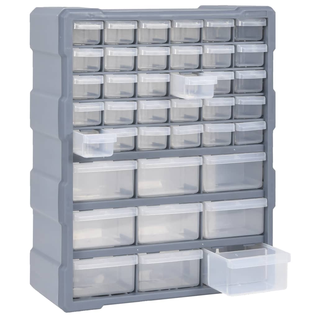 Organiser Met 38X6X47 Cm 39 lades Grijs