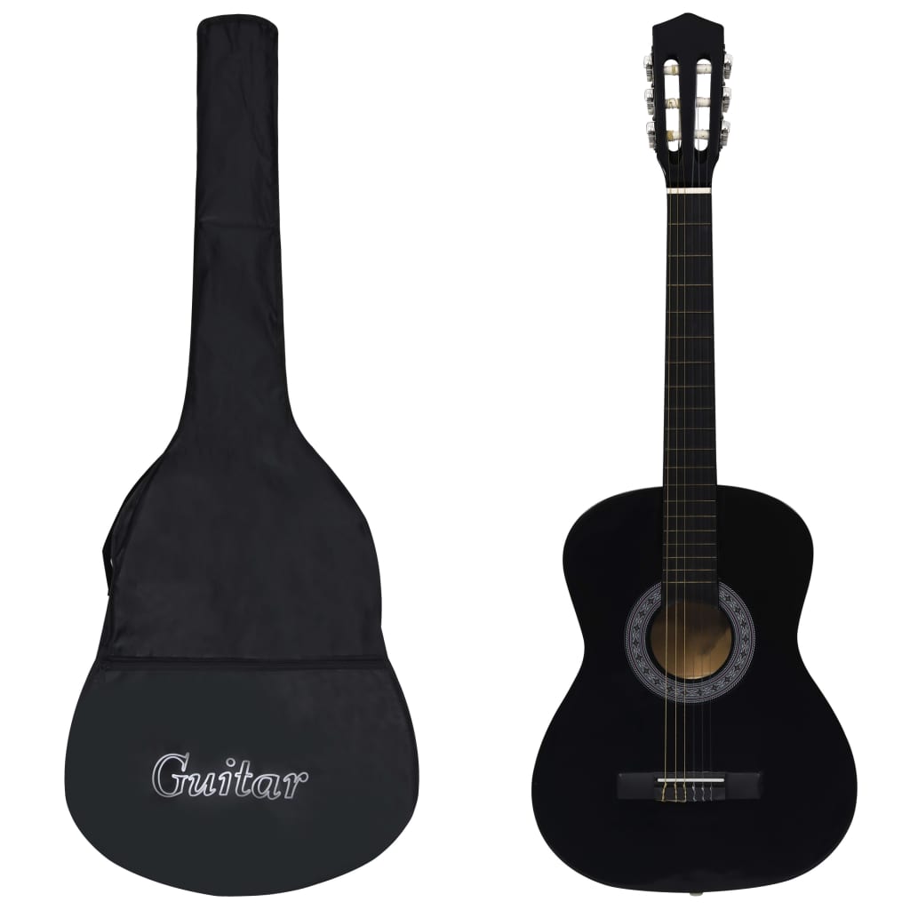 Gitaar klassiek beginner met tas 3/4 36&quot; zwart