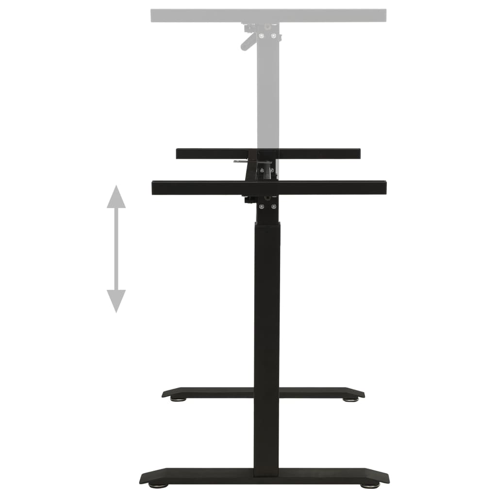 Zit-stabureauframe met slinger handmatig zwart