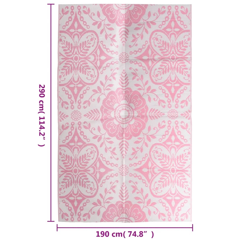 Buitenkleed 190X290 Cm Pp Roze 190 x 290 cm