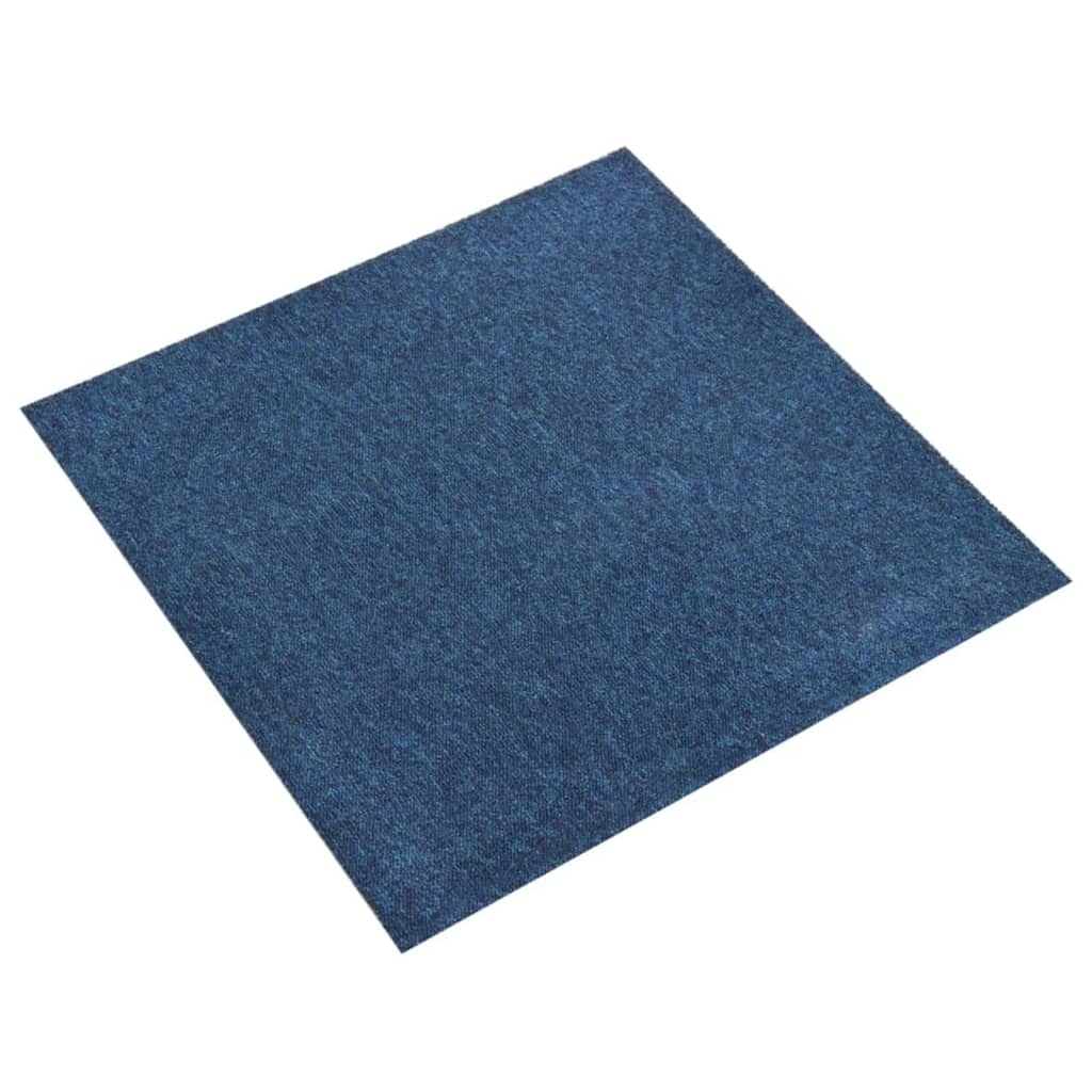 Tapijttegels 20 st 5 m² 50x50 cm donkerblauw