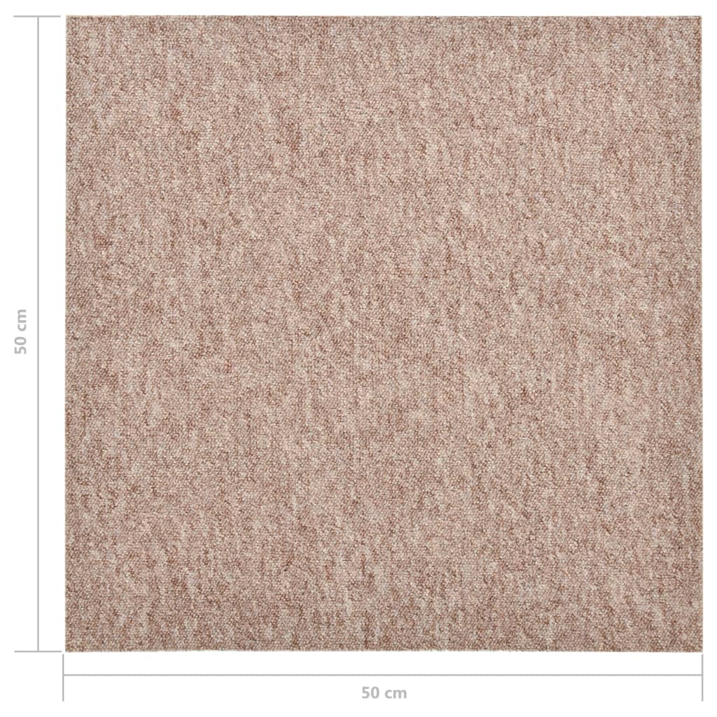 Tapijttegels 20 st 5 m² 50x50 cm beige