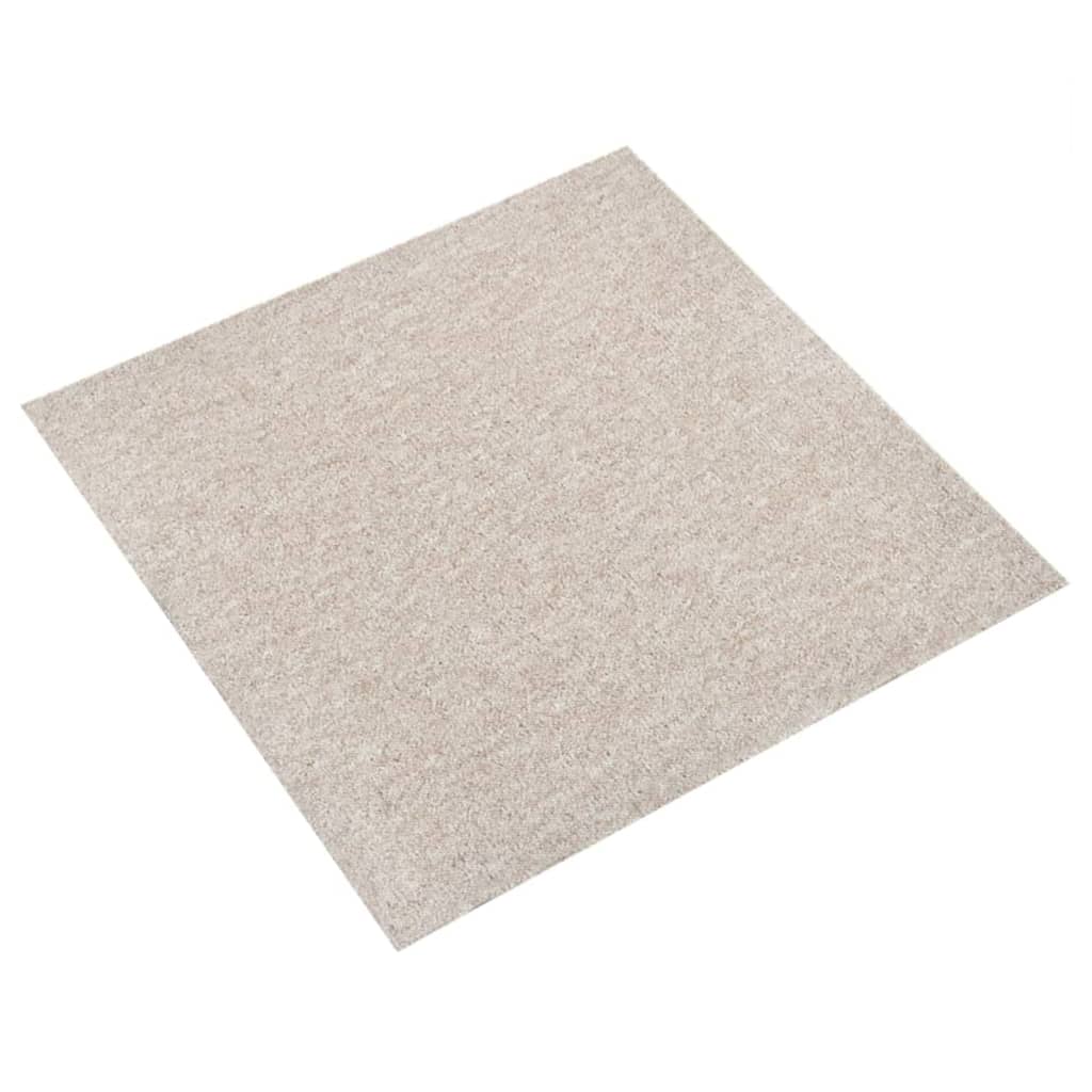 Tapijttegels 20 st 5 m² 50x50 cm lichtbeige