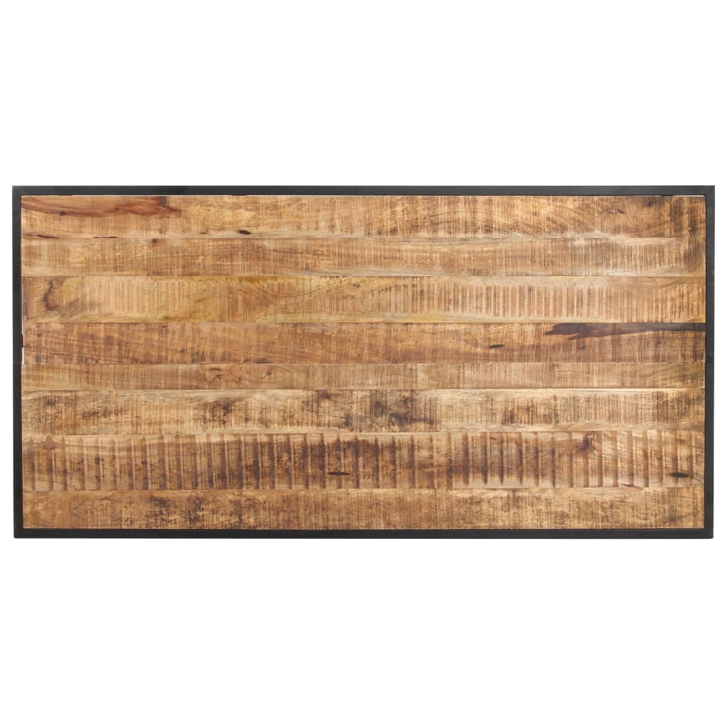 Eettafel 140 cm ruw mangohout