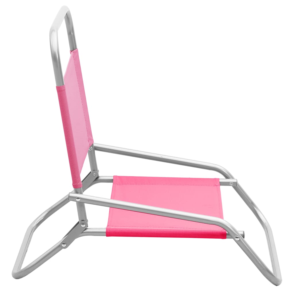 Strandstoelen Inklapbaar Stof Roze