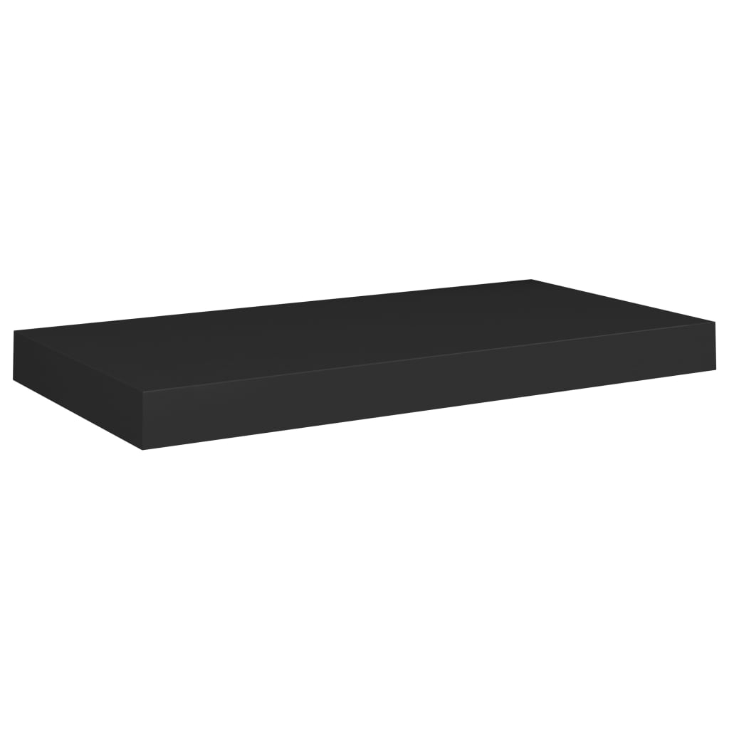 Wandschappen Zwevend 4 St 50X23X3,8 Cm Mdf Zwart 50 x 23 x 3.8 cm