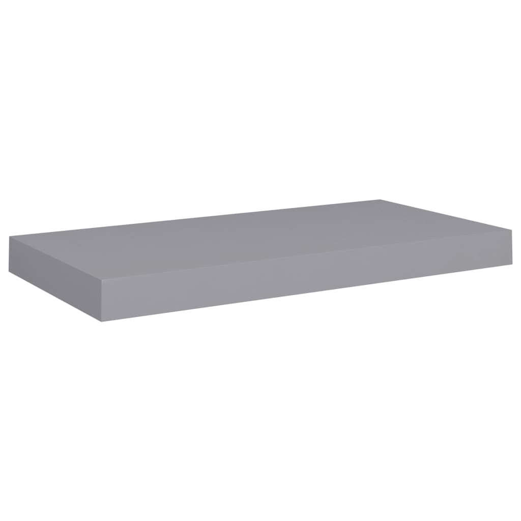 Wandschappen Zwevend 4 St 50X23X3,8 Cm Mdf Grijs 50 x 23 x 3.8 cm