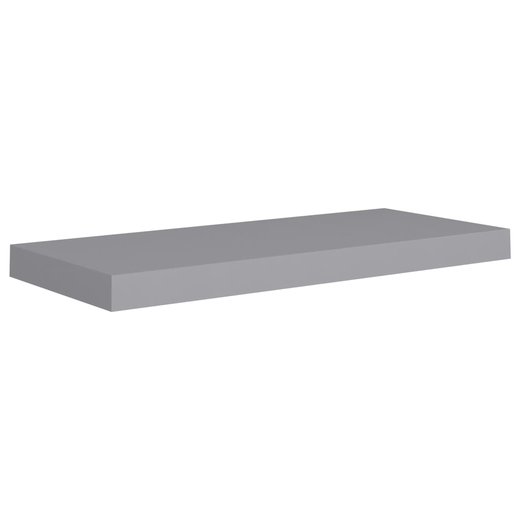 Wandschappen Zwevend 4 St 60X23,5X3,8 Cm Mdf Grijs 60 x 23.5 x 3.8 cm