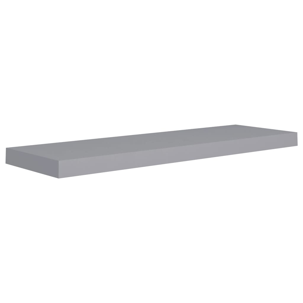 Wandschappen Zwevend 4 St 80X23,5X3,8 Cm Mdf Grijs 80 x 23.5 x 3.8 cm